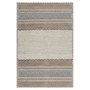 Conceptum Alfombra de Algodón 120 x 180 cm Beige, Marrón y Negro